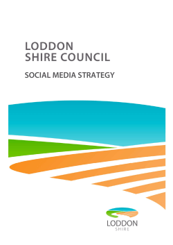 social media strategy - Loddon Shire Council