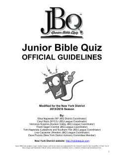 quiz competition guidelines