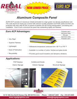 NEW LOWER PRICE Aluminum Composite Panel