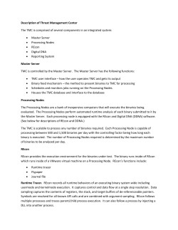Description of Threat Management Center 579.31