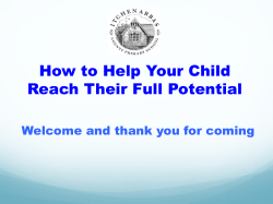 Statements made by teachers during progress reviews