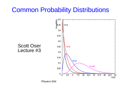 Common Probability Distributions