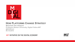 how platforms change strategy