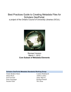 Metadata Best Practices Guide - spotdocs