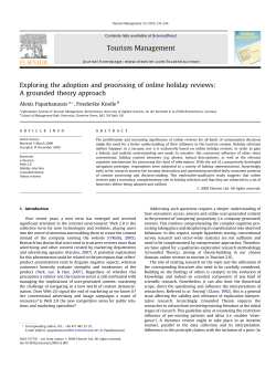 Exploring the adoption and processing of online holiday reviews_ A