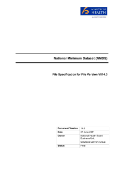 NMDS File Specification v14