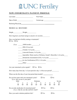 New Infertility Patient Profile