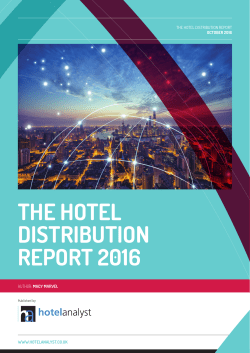 the hotel distribution report 2016