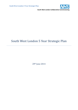 SWL-5-year-strategic-plan - South West London Collaborative