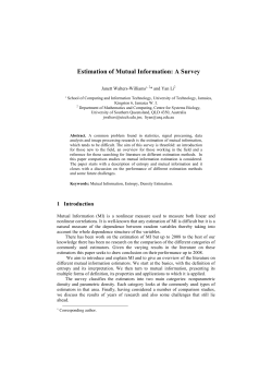 Estimation of Mutual Information: A Survey