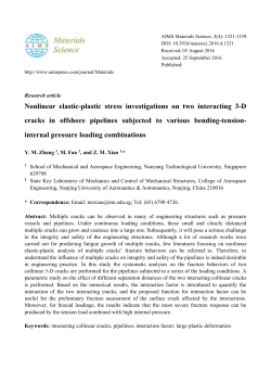 Nonlinear elastic-plastic stress investigations on two
