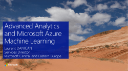 Advanced Analytics EBC Deck