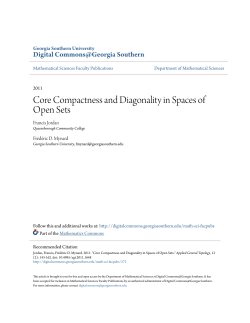 Core Compactness and Diagonality in Spaces of Open Sets