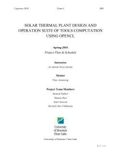 Table of Contents - University of Houston