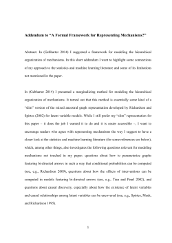 Addendum to &ldquo;A Formal Framework for Representing