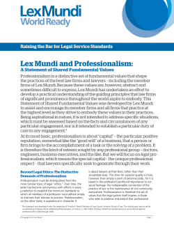 Statement of Shared Fundamental Values