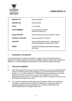 Copy herewith - Wrexham County Borough Council