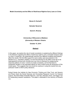 Model Uncertainty and the Effect of Shall-Issue Right-to