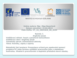 Prezentace aplikace PowerPoint