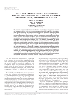 collective organizational engagement: linking