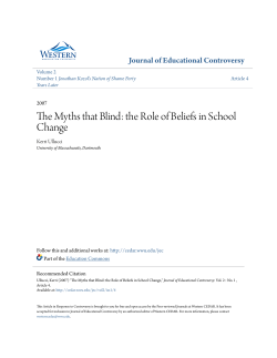 The Myths that Blind: the Role of Beliefs in School