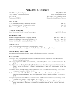 CV - William D. Larson