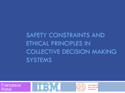 safety constraints and ethical principles in collective decision