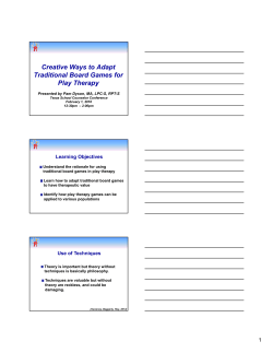 Creative Ways to Adapt Traditional Board Games for Play Therapy