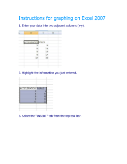 Graphing with Excel