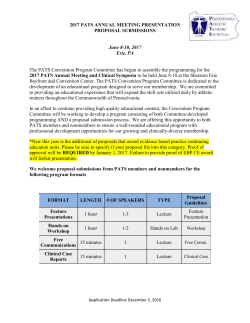 2010 pats annual meeting presentation