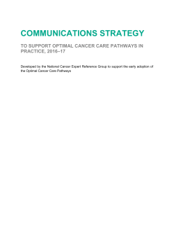A Framework for Optimal Cancer Care Pathways in Practice