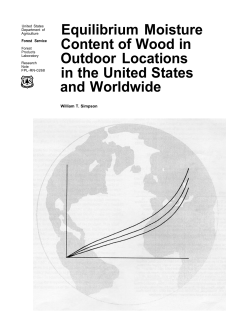 Equilibrium Moisture Content of Wood in Outdoor Locations in the