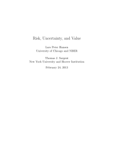 Risk, Uncertainty, and Value