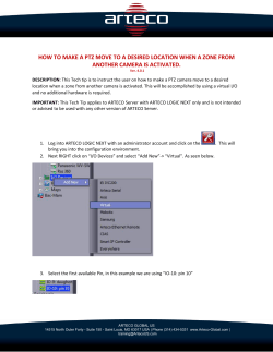 how to make a ptz move to a desired location when a