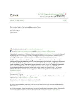 The Writing and Reading of Fan Fiction and Transformation Theory