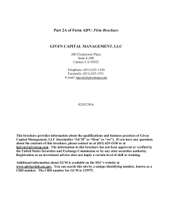 Given Capital Management, LLC