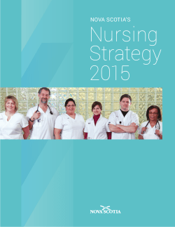 original Nursing Strategy - Government of Nova Scotia
