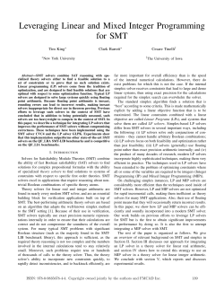 Leveraging Linear and Mixed Integer Programming for SMT