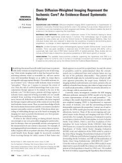 Does Diffusion-Weighted Imaging Represent the Ischemic Core? An