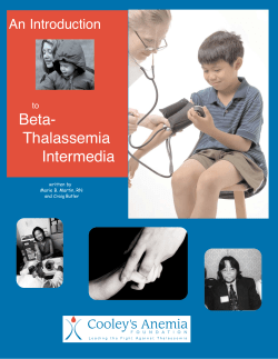 Beta- Thalassemia Intermedia