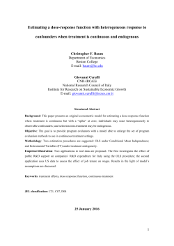 Estimating a dose-response function with heterogeneous
