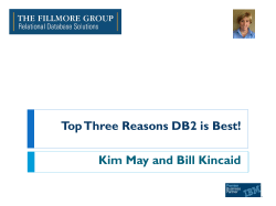 Top Three Reasons DB2 is Best Presention