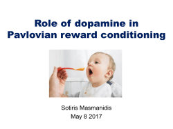Role of dopamine in natural reward