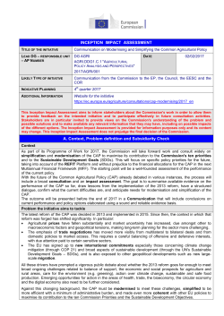 inception impact assessment - European Commission