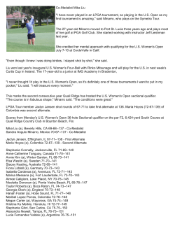 Co-Medalist Mika Liu "I have never played in an LPGA tournament