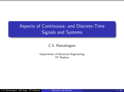 Aspects of Continuous- and Discrete