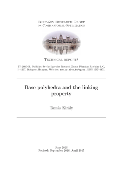 Base polyhedra and the linking property