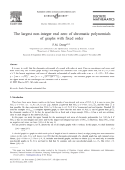 The largest non-integer real zero of chromatic