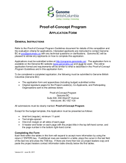 POC Application form