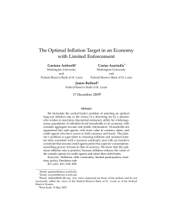 The Optimal Inflation Target in an Economy with Limited Enforcement
